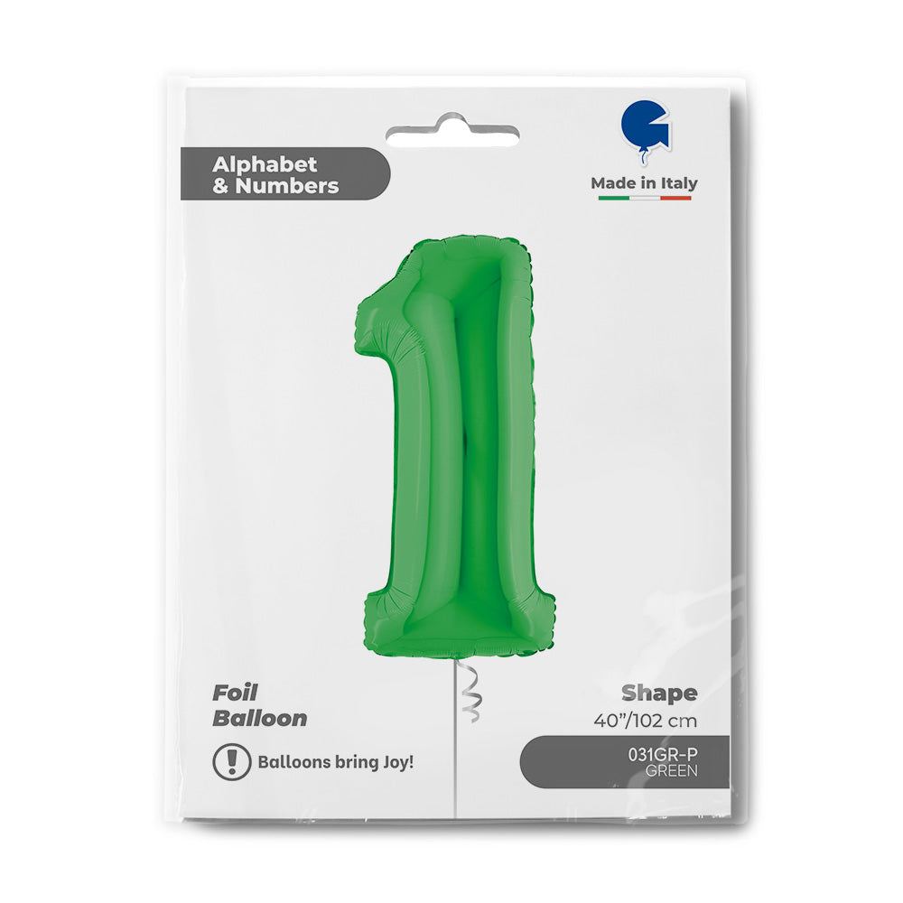 34" Large Green Number
