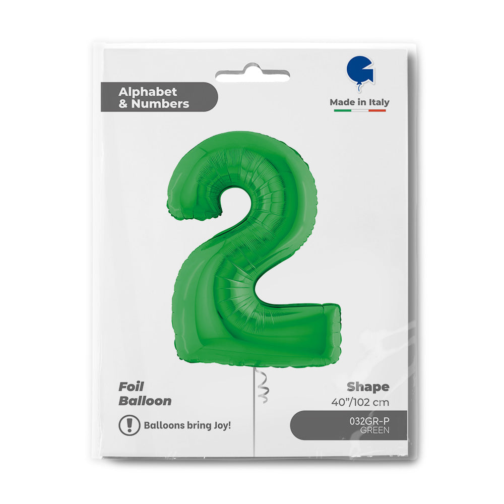 34" Large Green Number