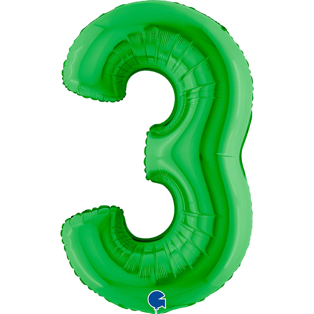 34" Large Green Number