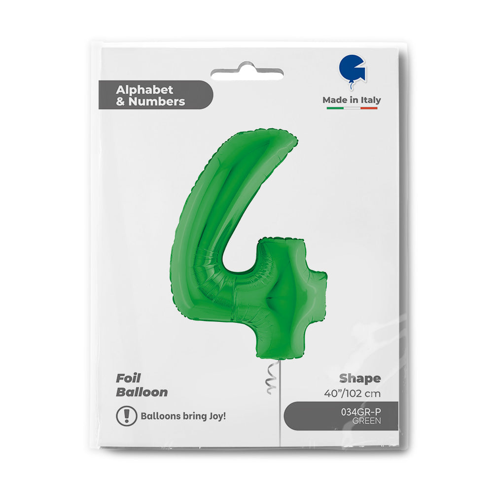 34" Large Green Number