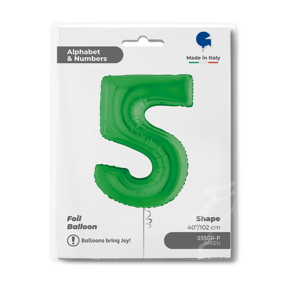 34" Large Green Number