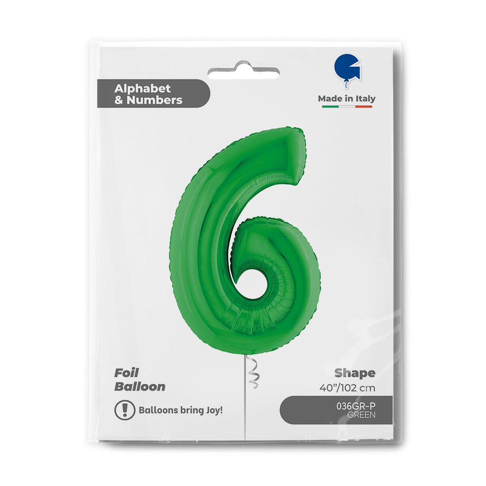 34" Large Green Number