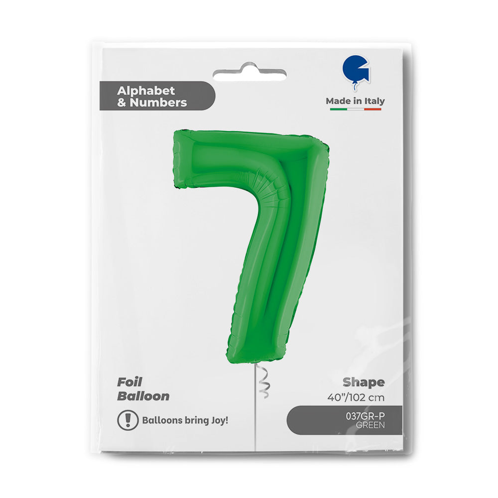 34" Large Green Number