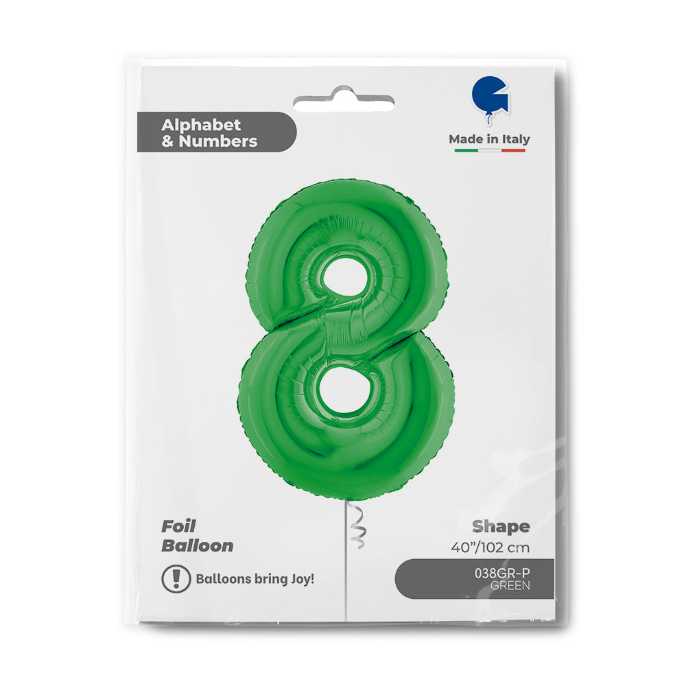 34" Large Green Number