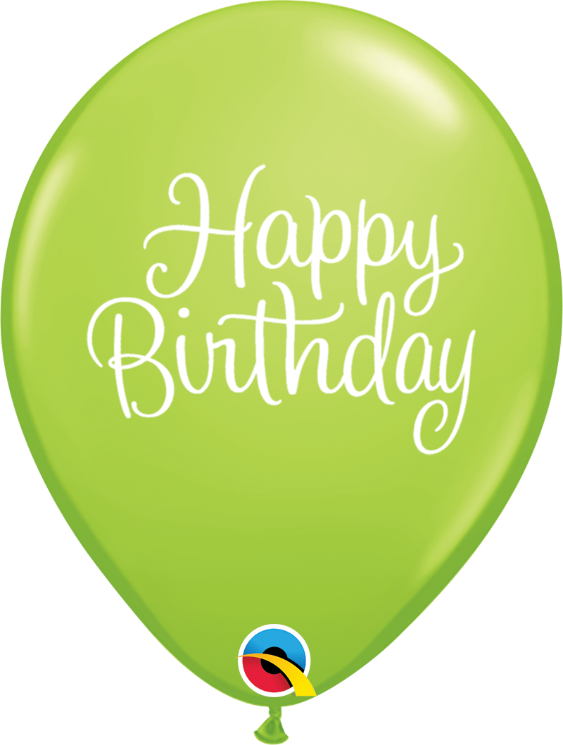 11" Printed Happy Birthday Latex Balloon