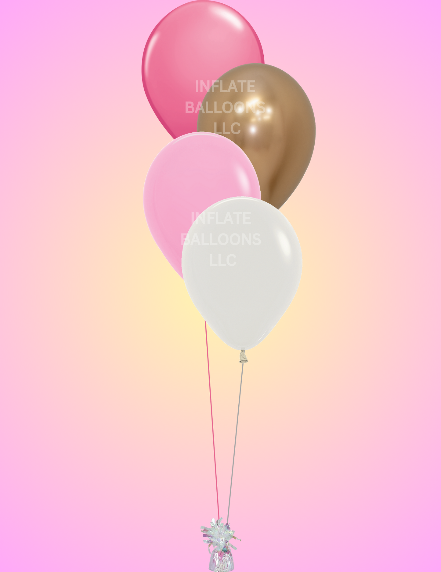 Pink, Gold, Cream - Latex Bunch