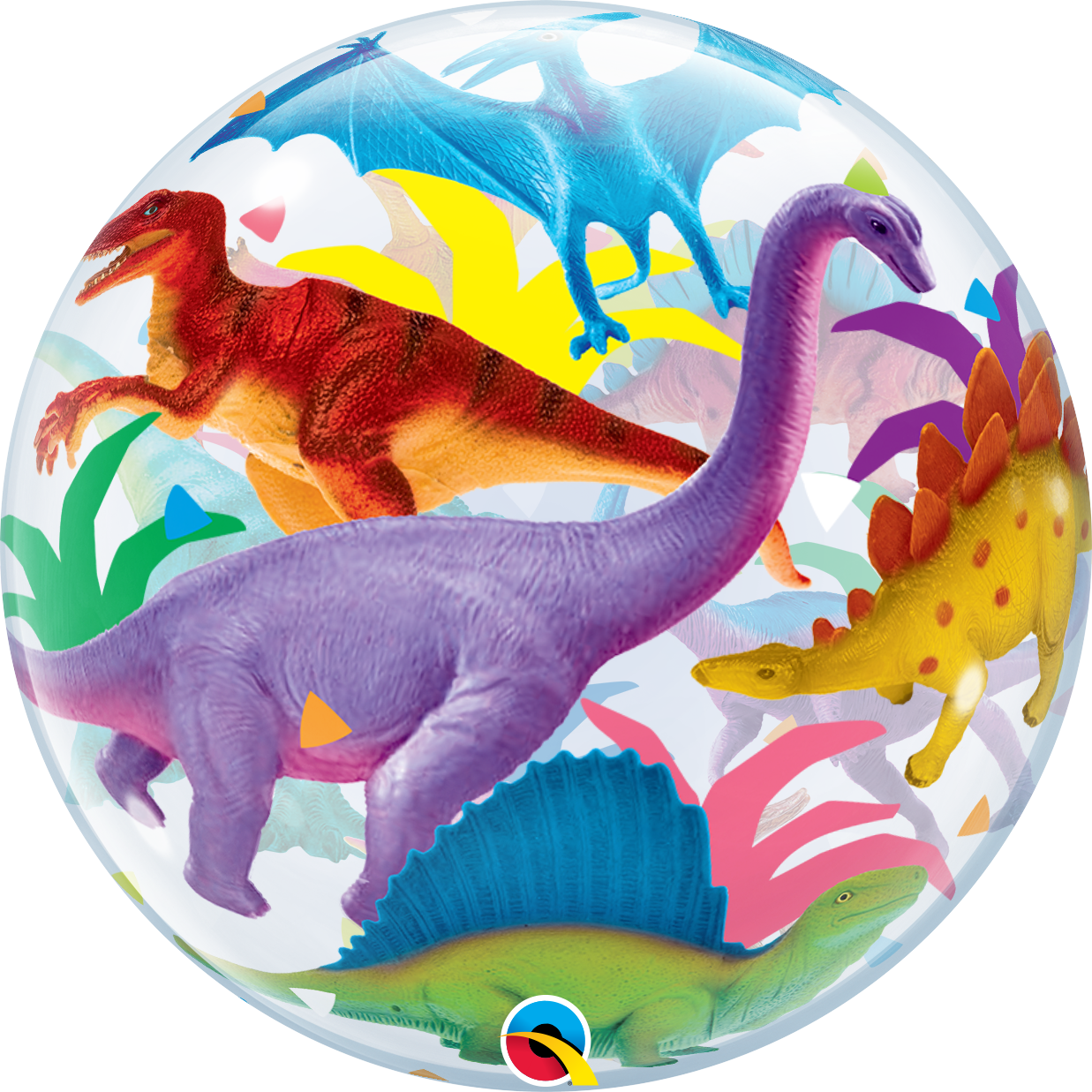 Colorful Dinosaurs - Bubble