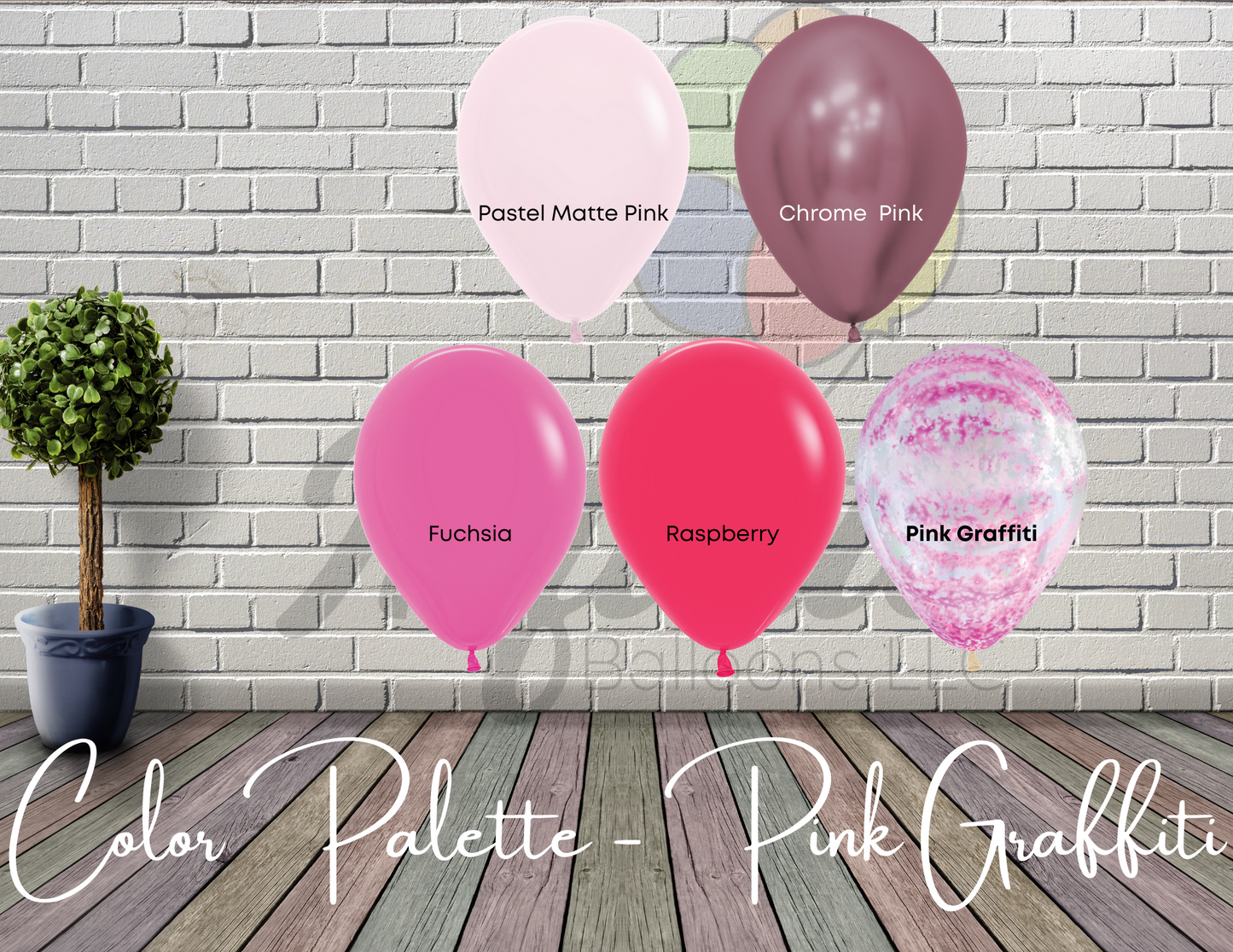 Grab & Go Garland - Pink Graffiti