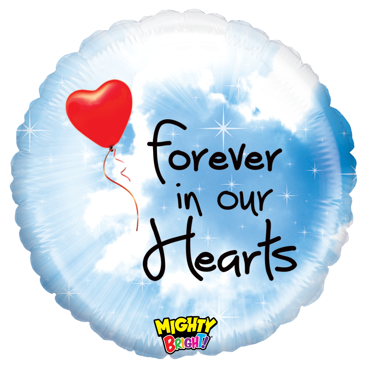 21" Forever In Our Hearts - Mighty Bright Balloon