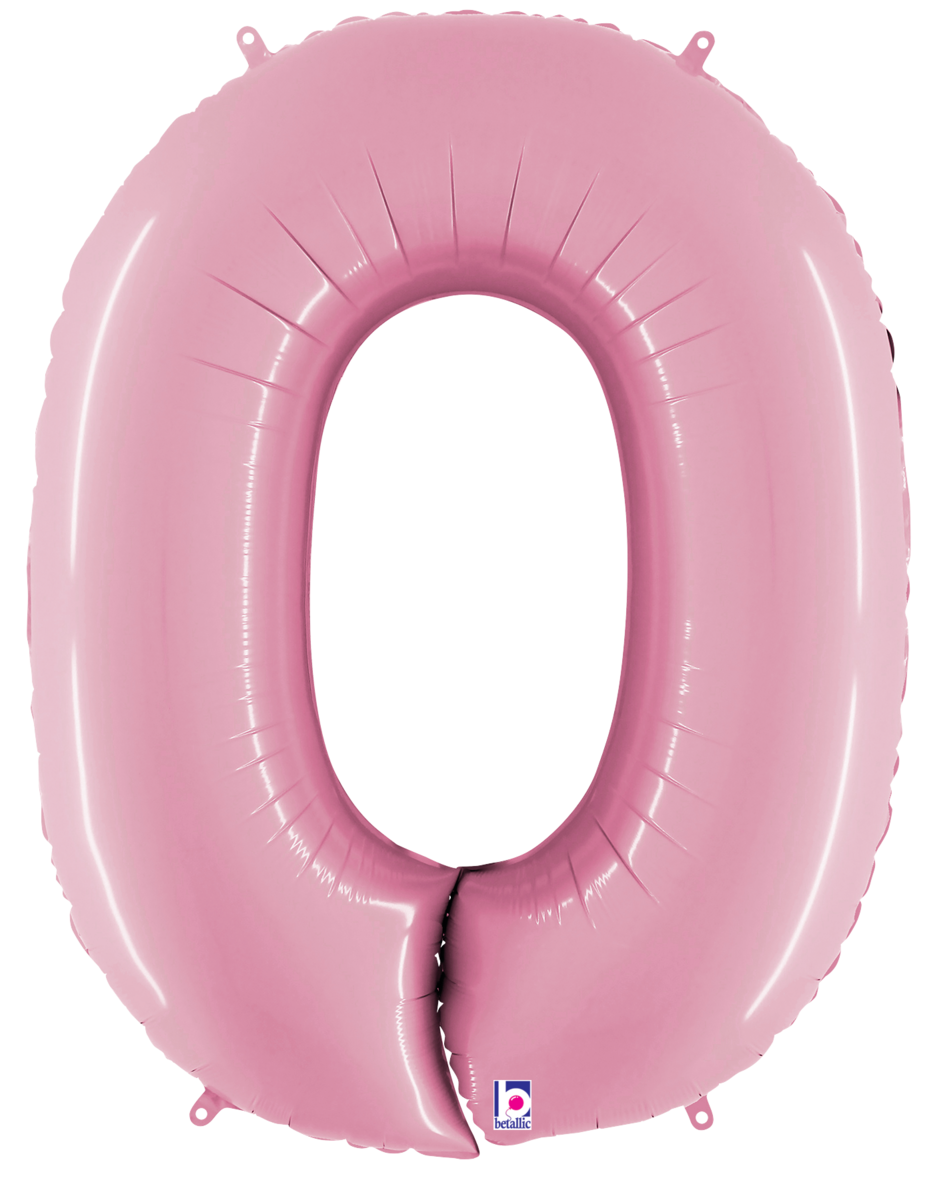 Large Pastel Pink Numbers