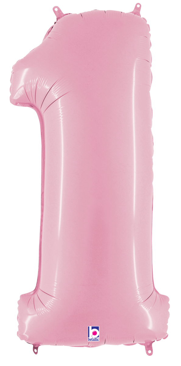 Large Pastel Pink Numbers