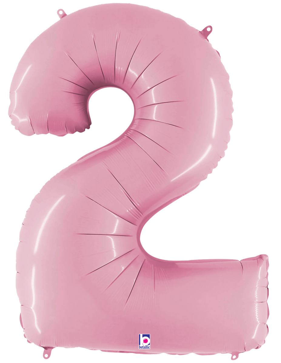 Large Pastel Pink Numbers