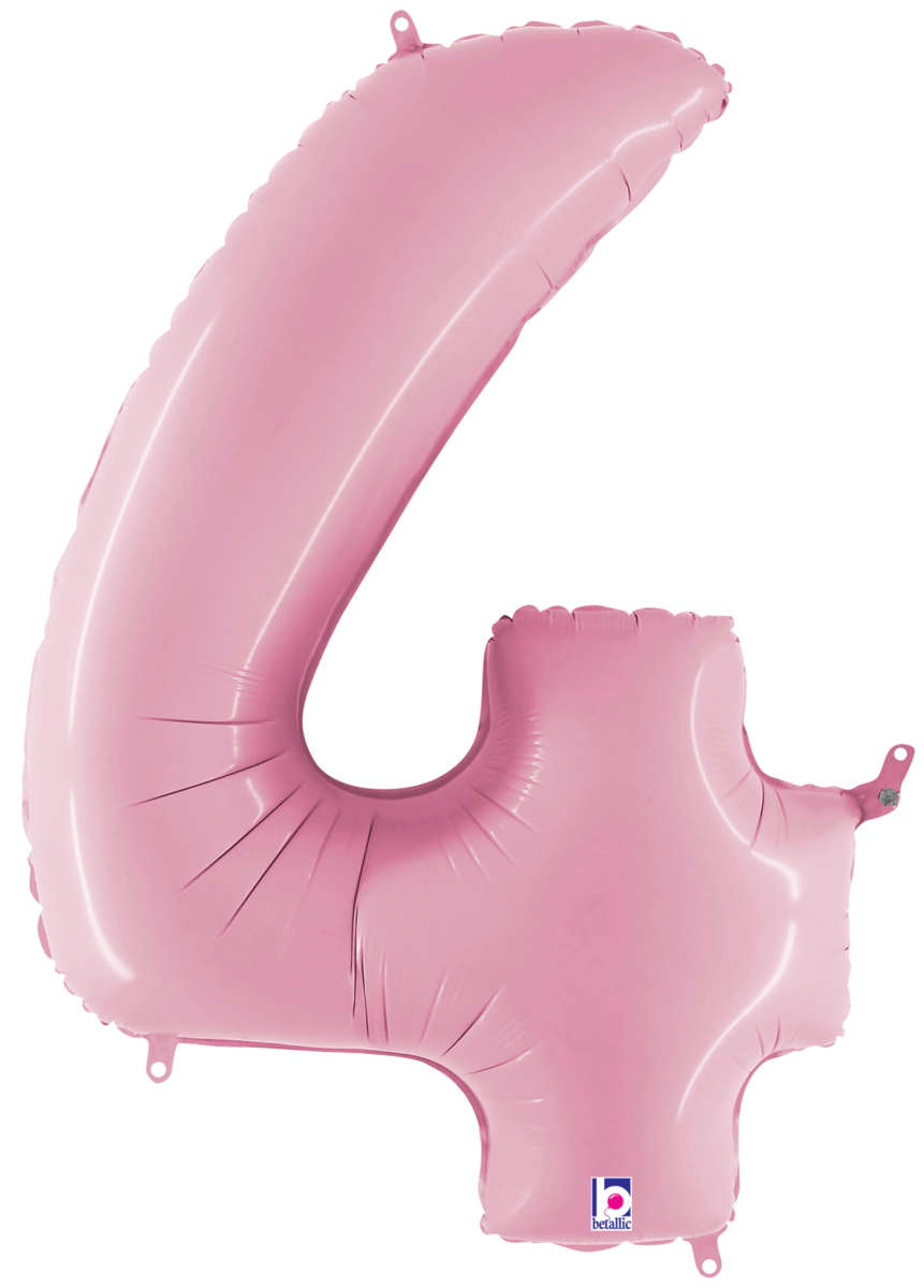 Large Pastel Pink Numbers