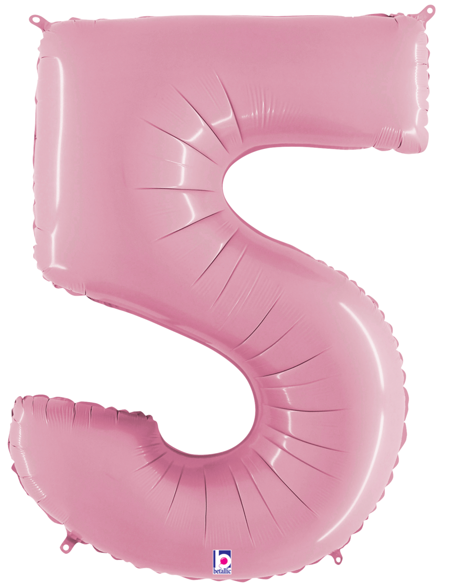 Large Pastel Pink Numbers