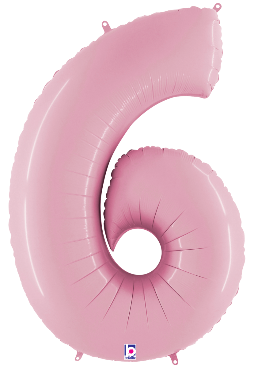 Large Pastel Pink Numbers