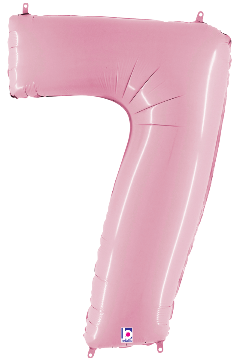 Large Pastel Pink Numbers