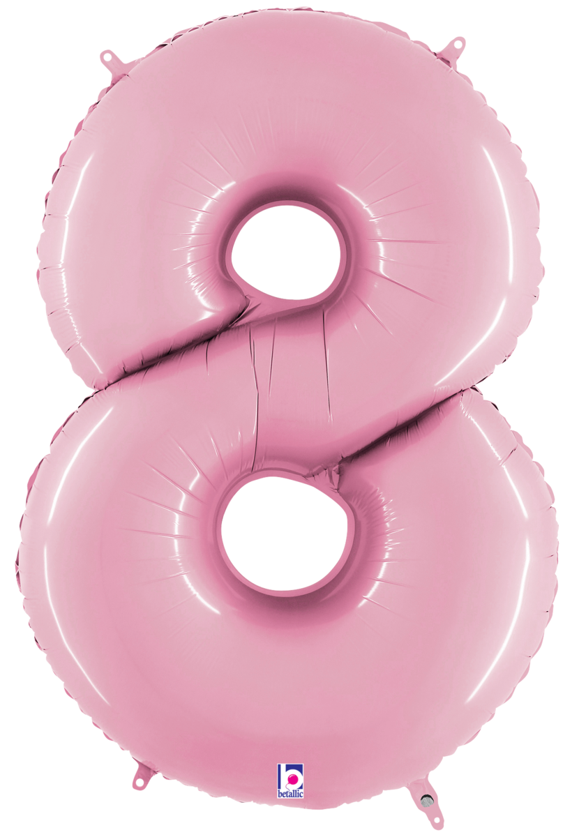 Large Pastel Pink Numbers