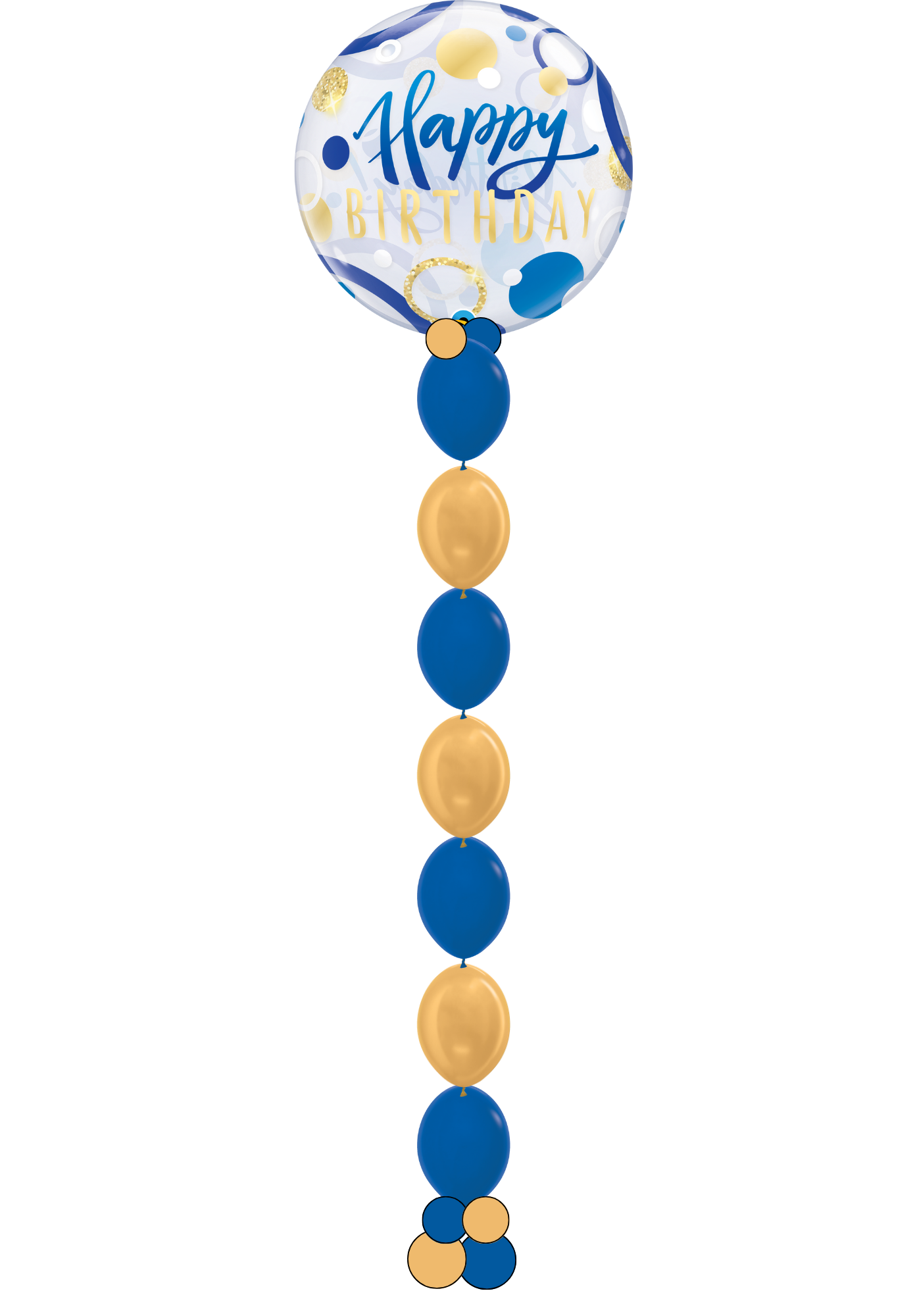Birthday Bubble w/ bead chain