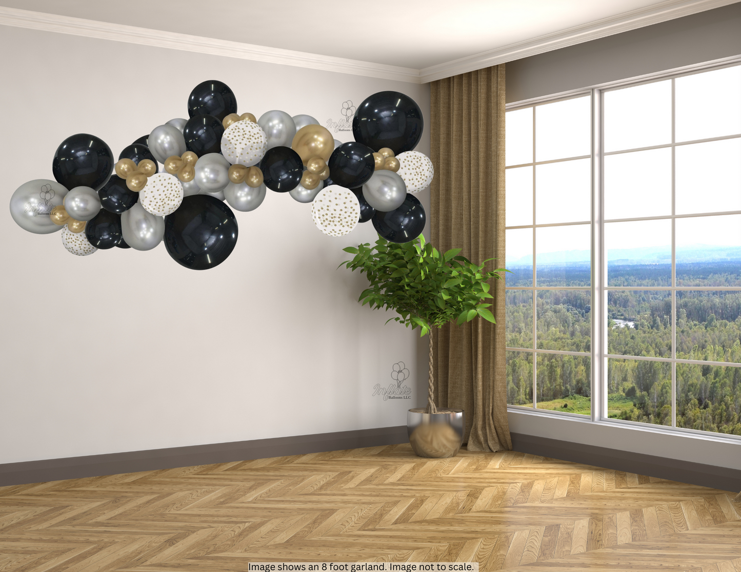 Grab & Go Garland - Elegant W/ Confetti