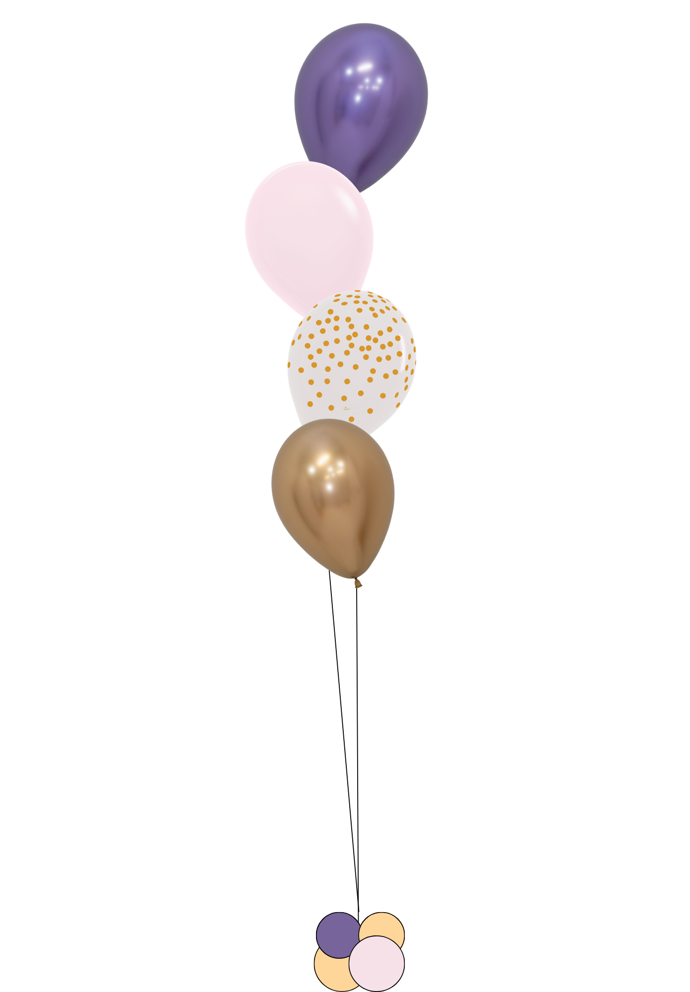Shimmer Burst - Latex Bouquet