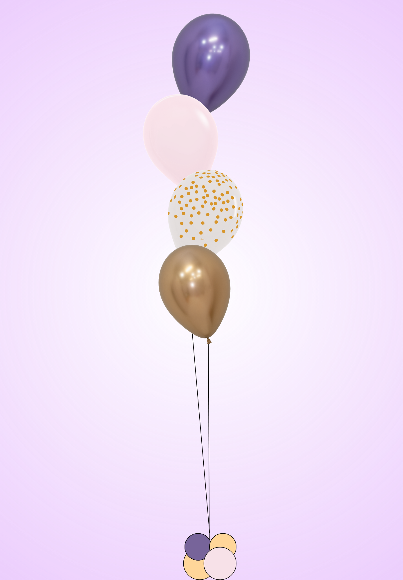 Shimmer Burst - Latex Bouquet