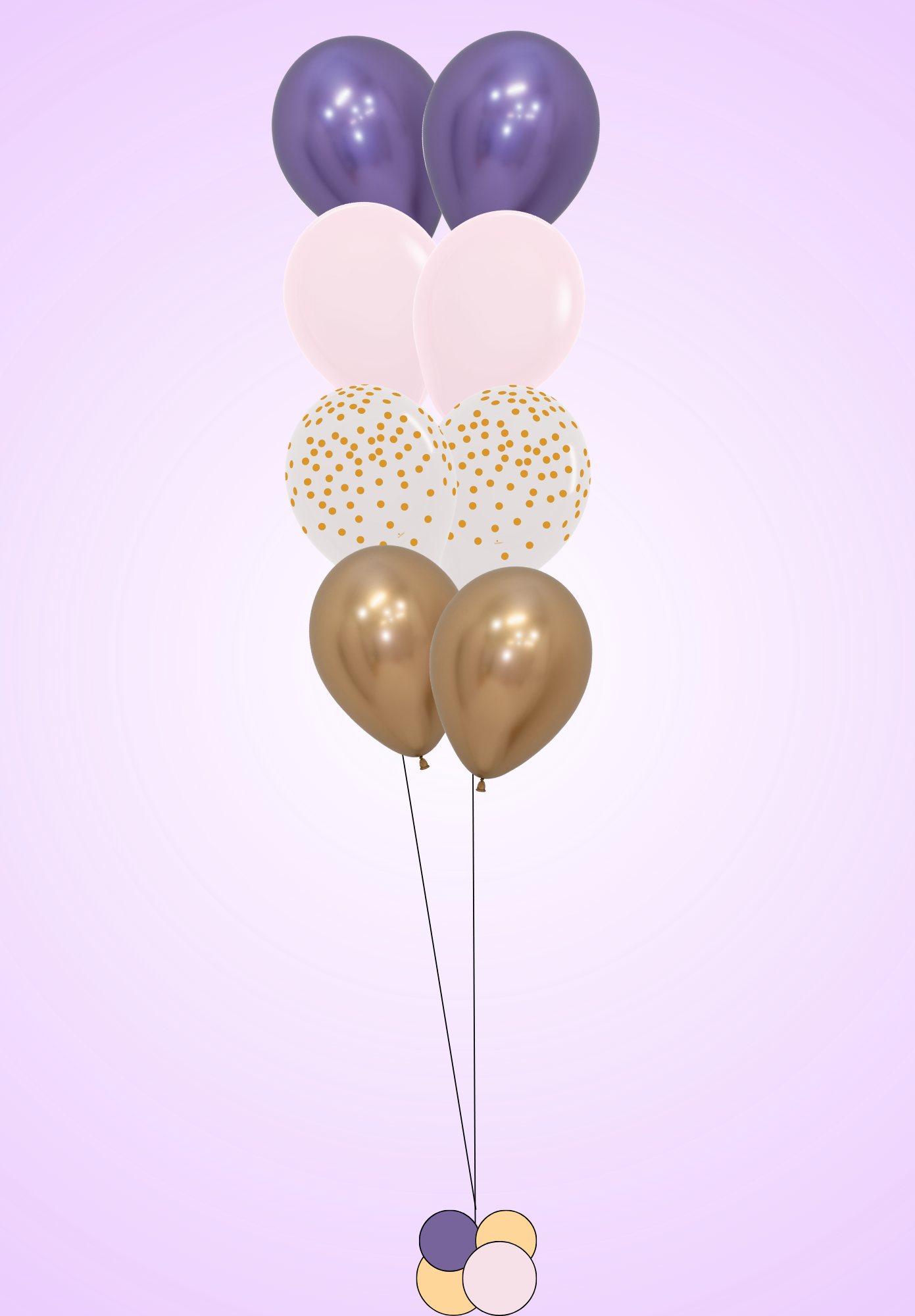 Shimmer Burst - Latex Bouquet