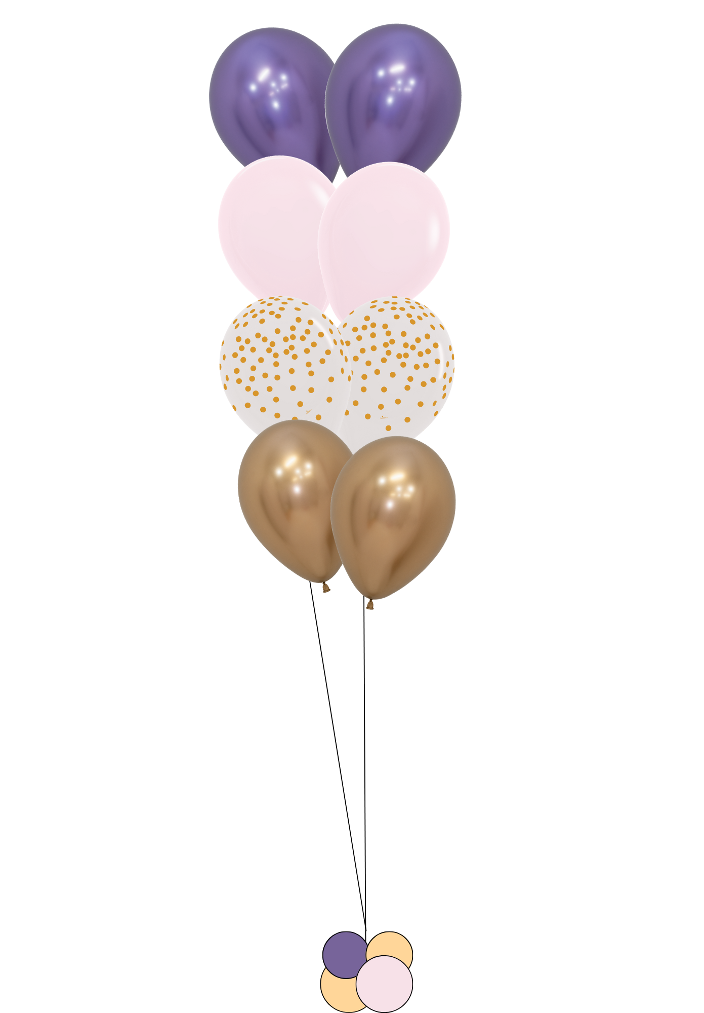 Shimmer Burst - Latex Bouquet