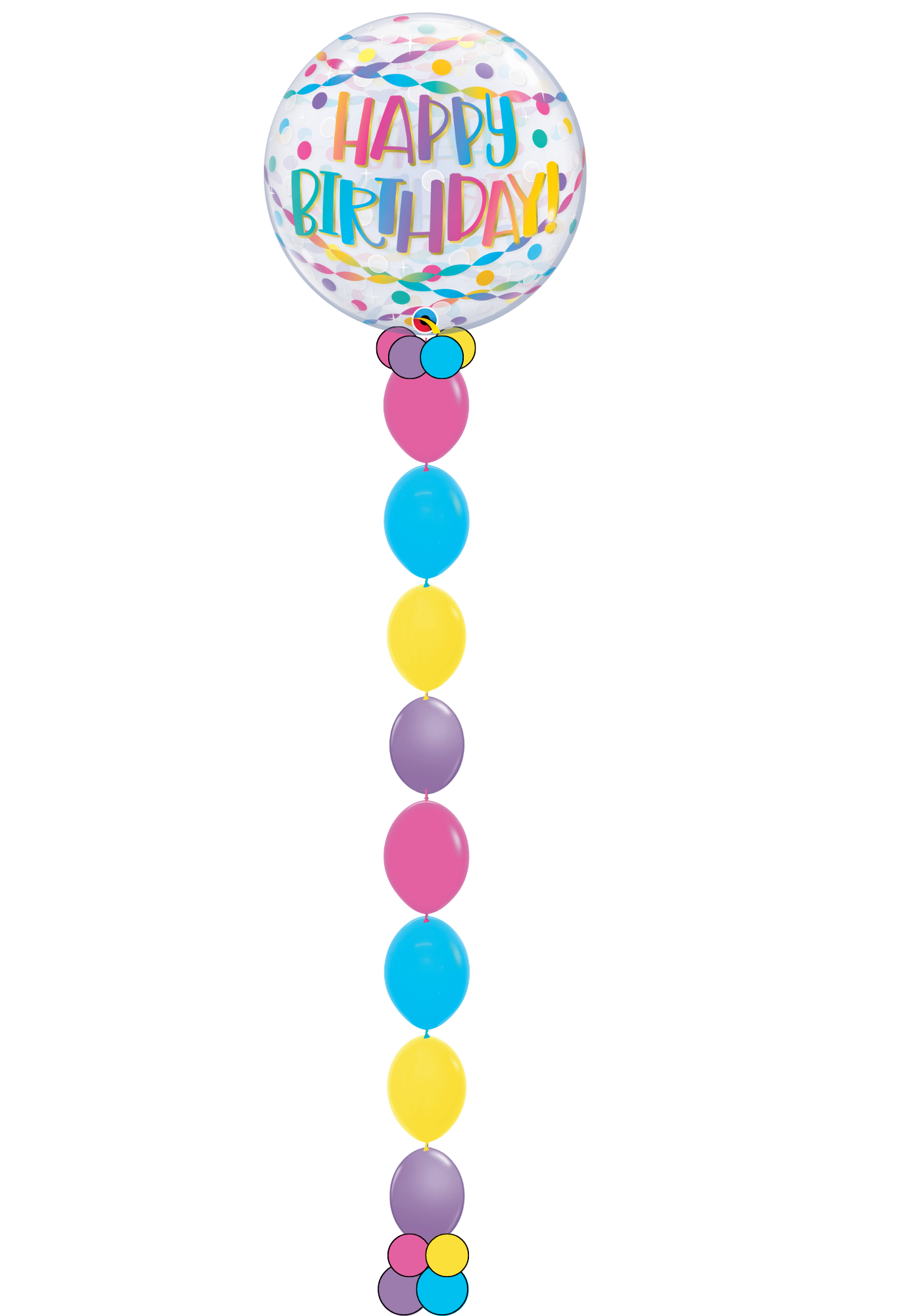 Birthday Bubble w/ bead chain