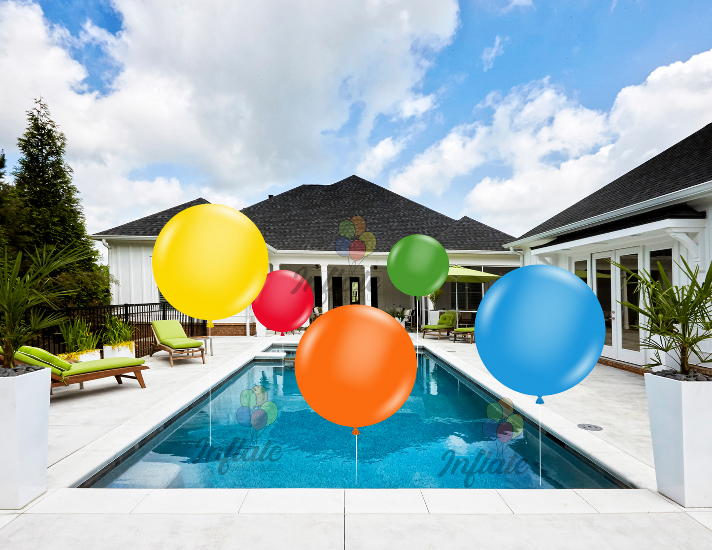 Swimming Pool Balloon Display