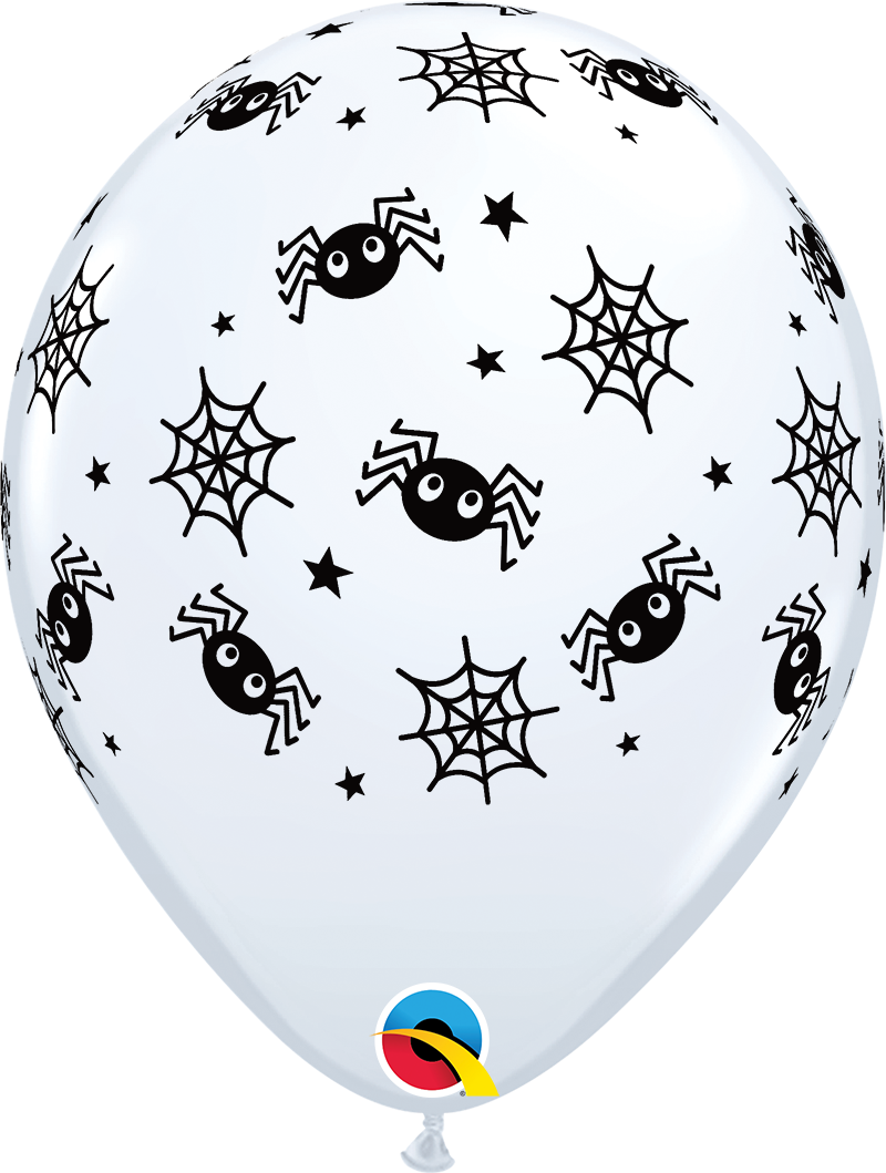 11" Latex - Spiders & Webs