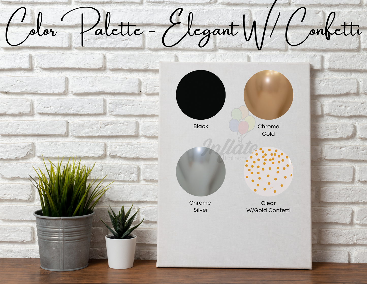 Grab & Go Garland - Elegant W/ Confetti