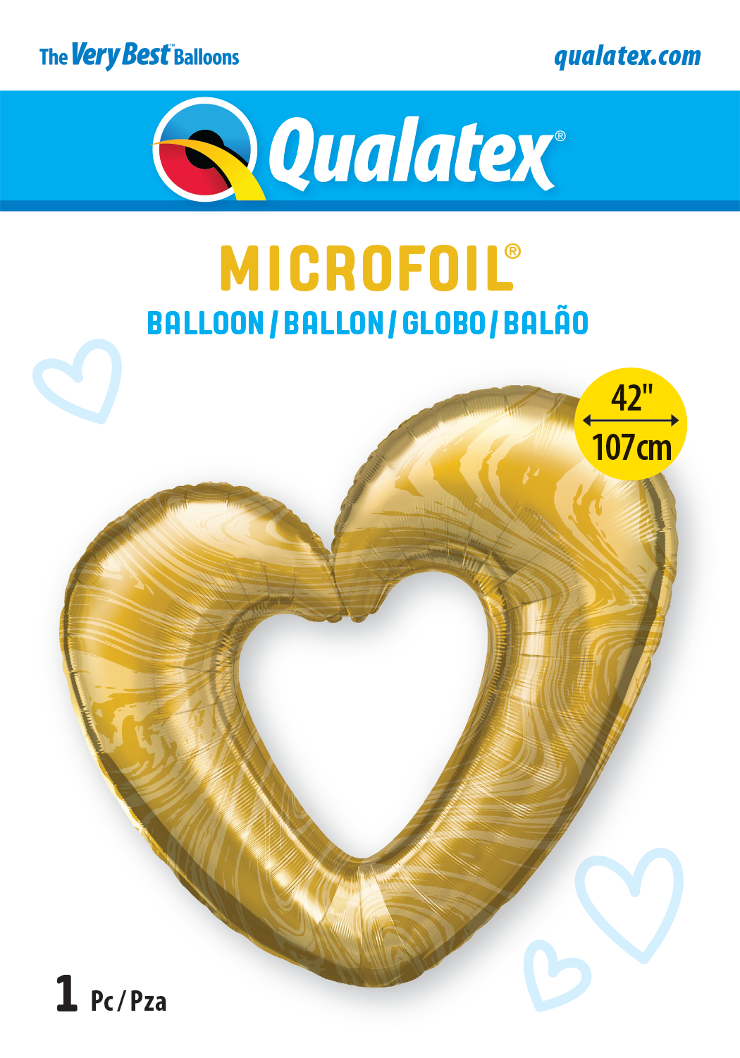 Open Heart Gold Marble - SuperShape