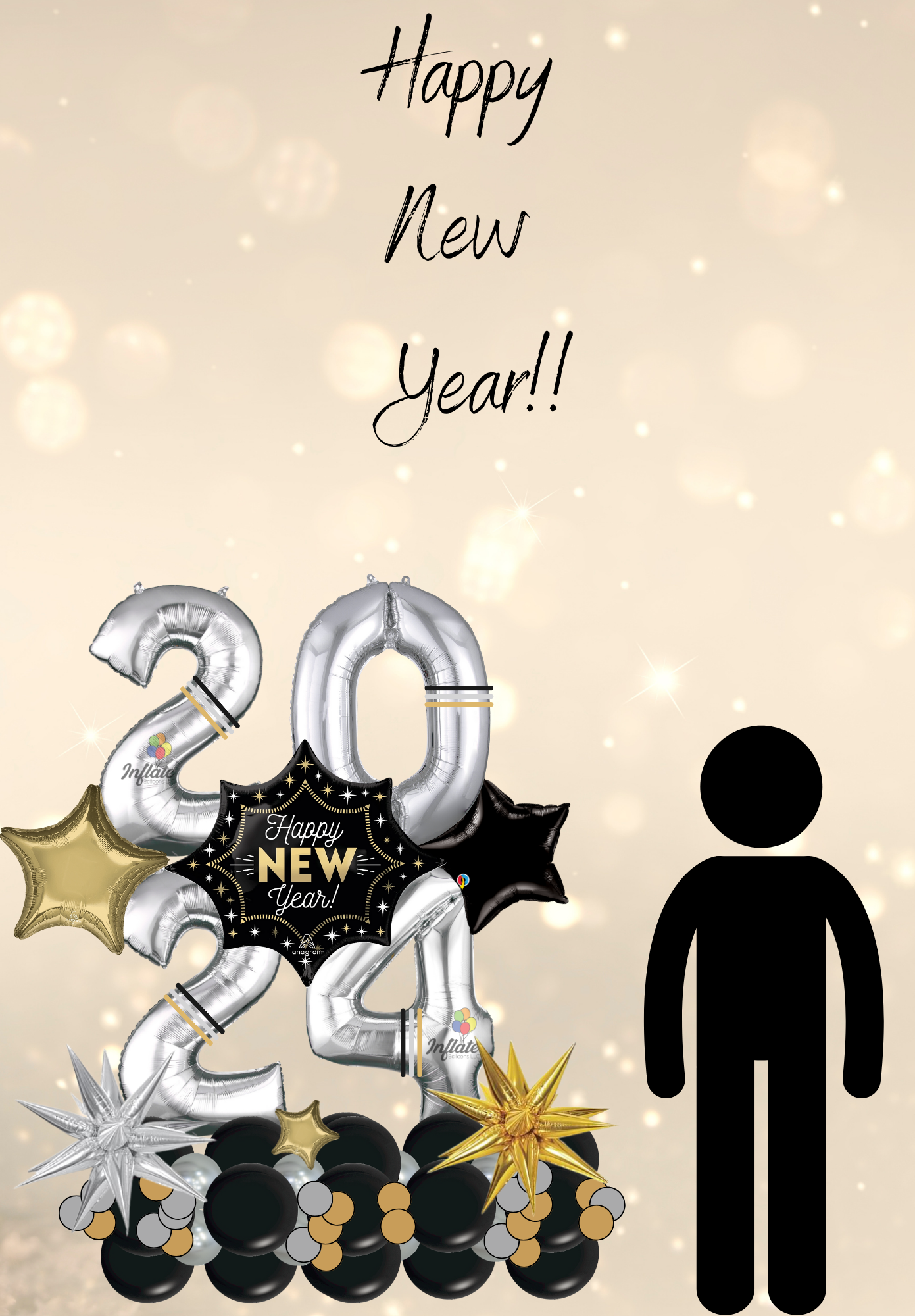 New Year Celebration Display