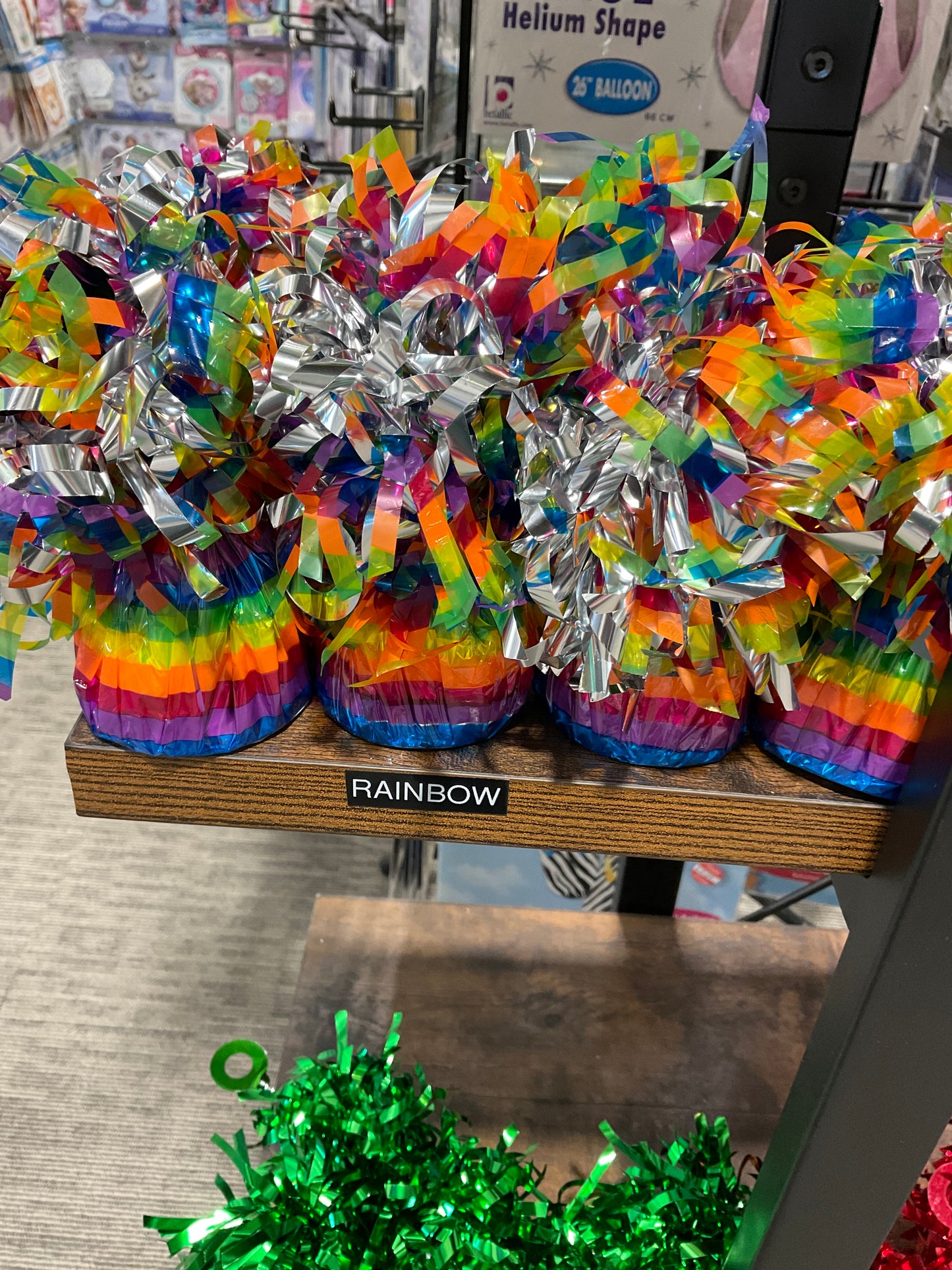 Rainbow Foil Fringe Balloon Weight