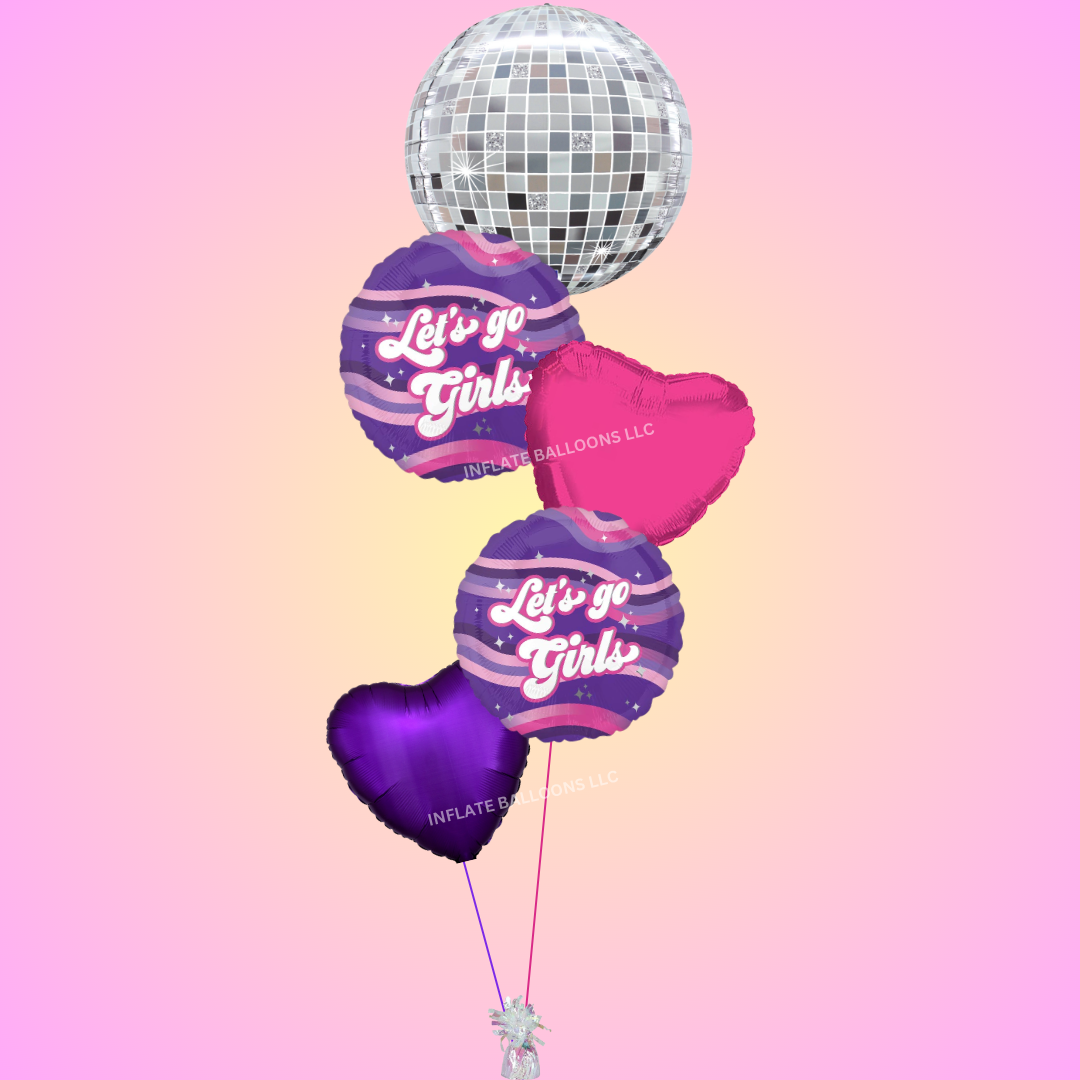 Let's Go Girls + Disco - Foil Bouquet