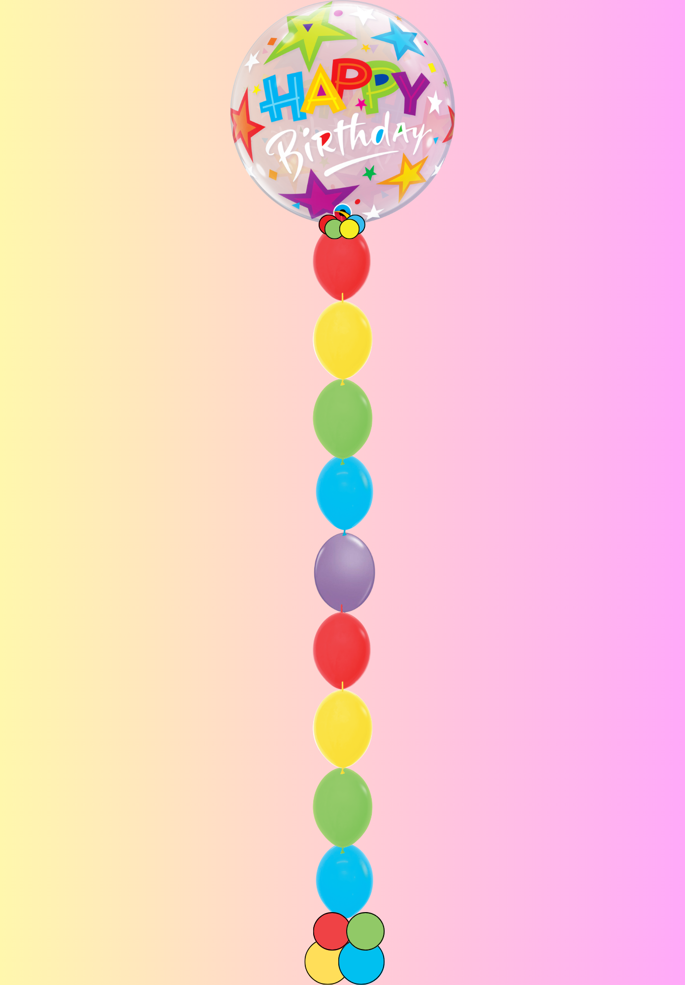 Birthday Bubble w/ bead chain