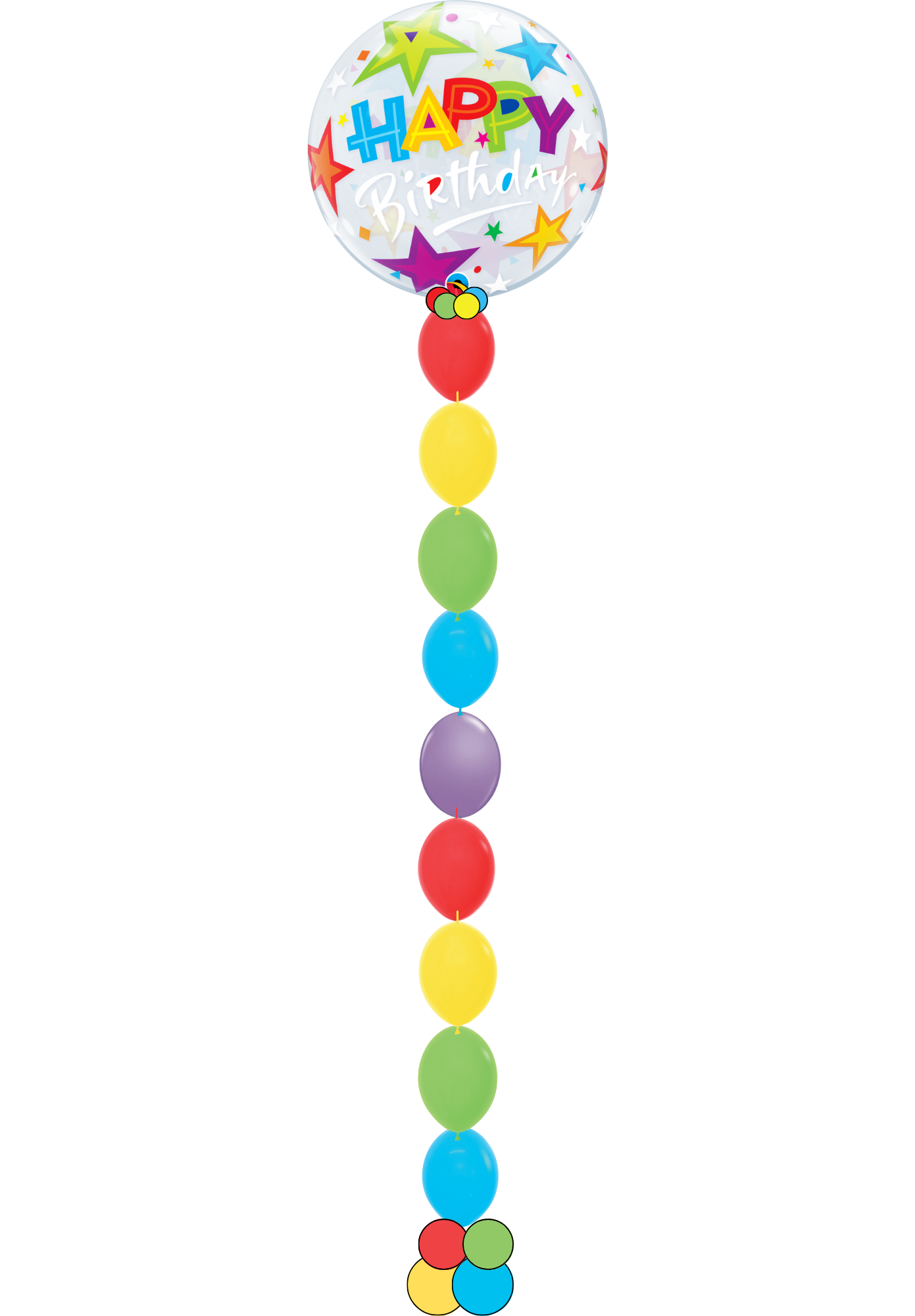 Birthday Bubble w/ bead chain