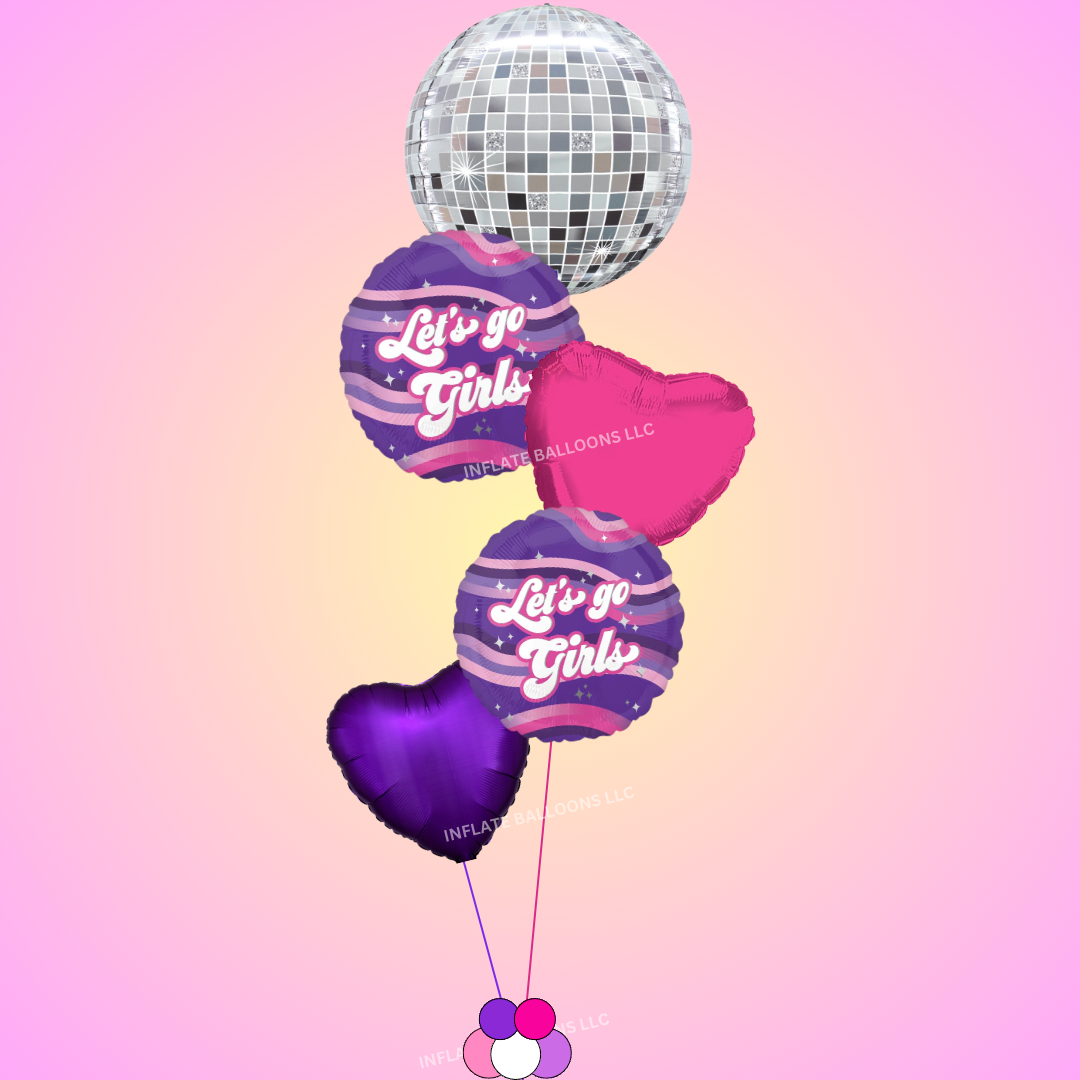 Let's Go Girls + Disco - Foil Bouquet
