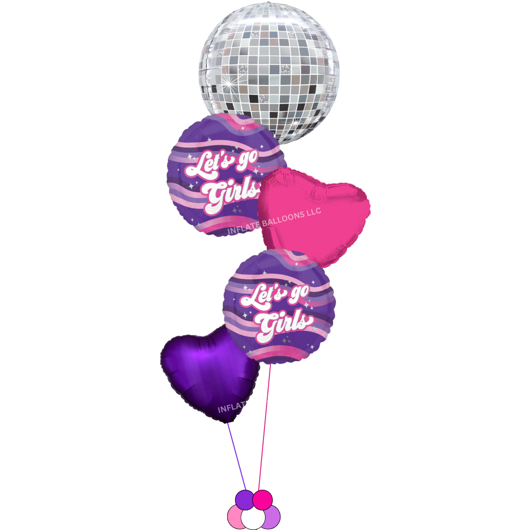Let's Go Girls + Disco - Foil Bouquet