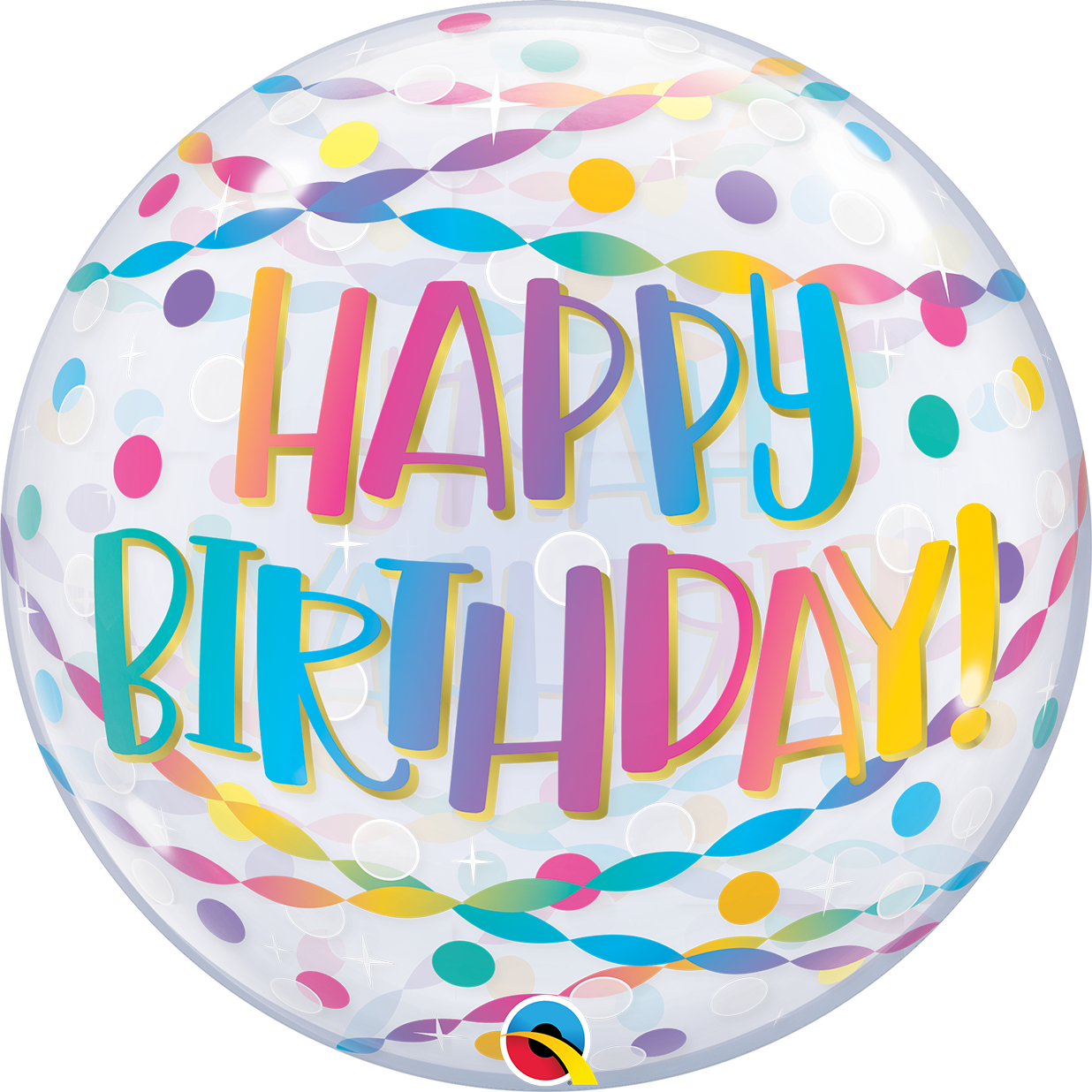 Birthday Bubble w/ bead chain