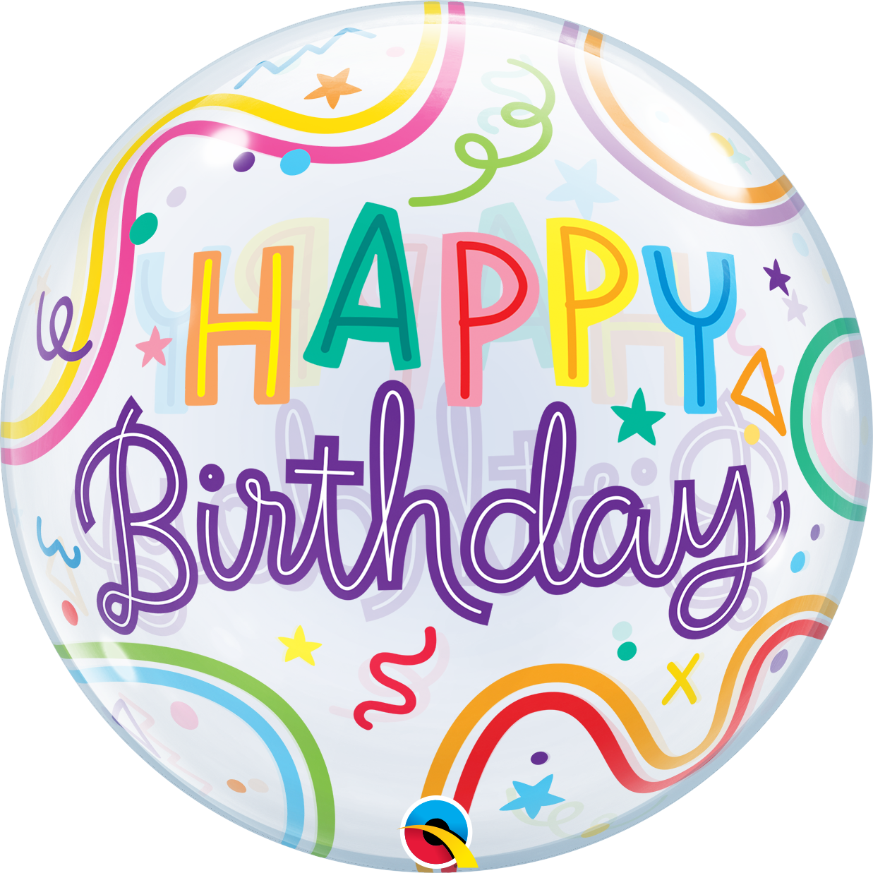 Birthday Bubble w/ bead chain