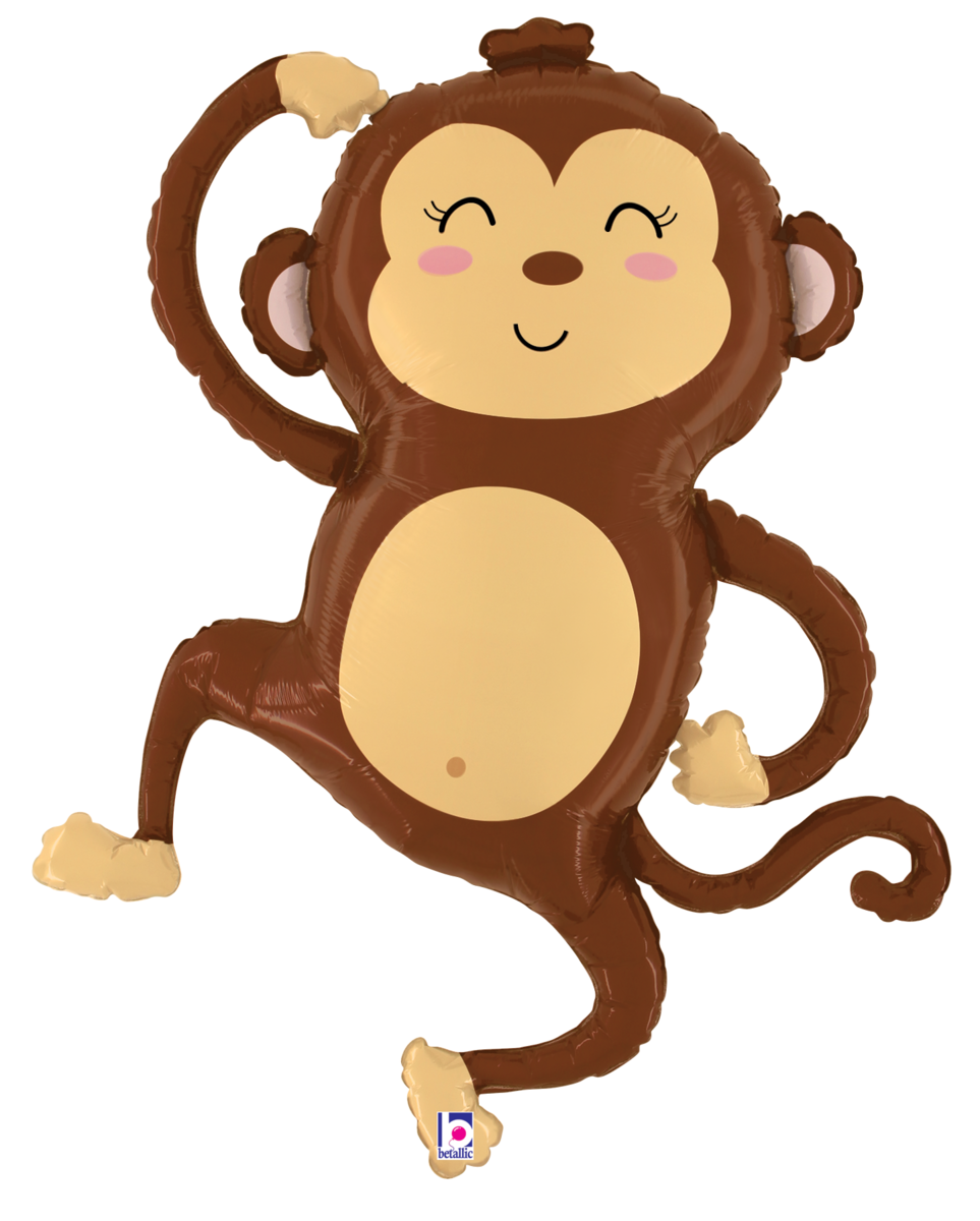 33" Monkey SuperShape Foil Balloon