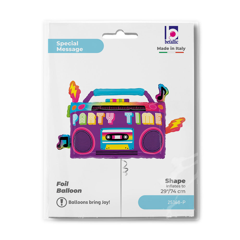 Party Time Boom Box - SuperShape Balloon