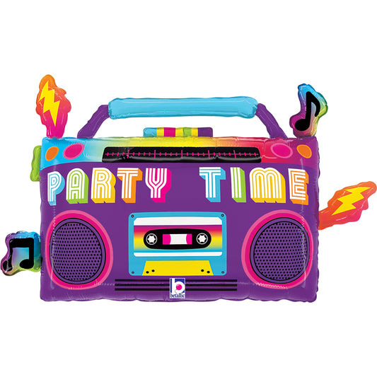 Party Time Boom Box - SuperShape Balloon