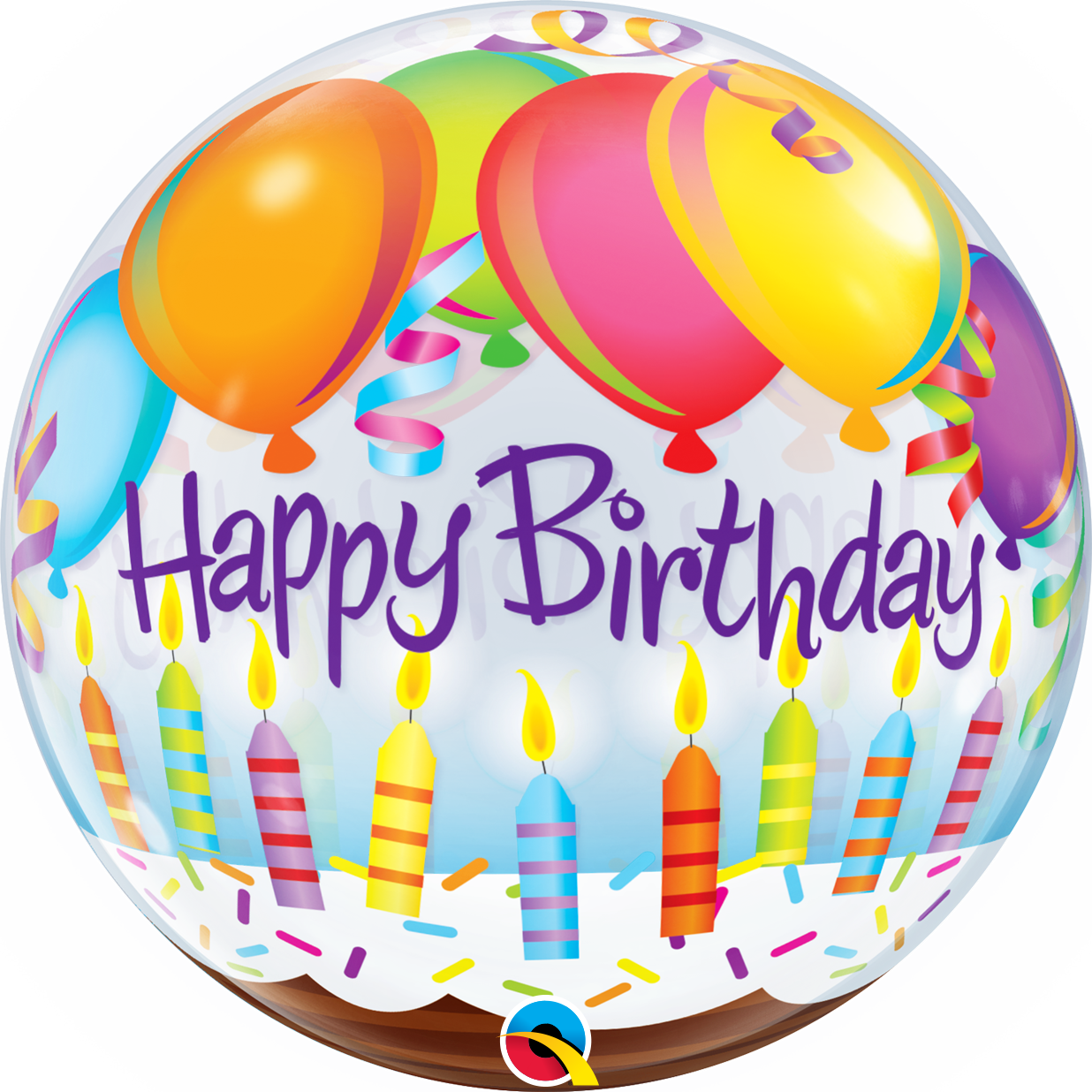 Birthday Bubble w/ bead chain