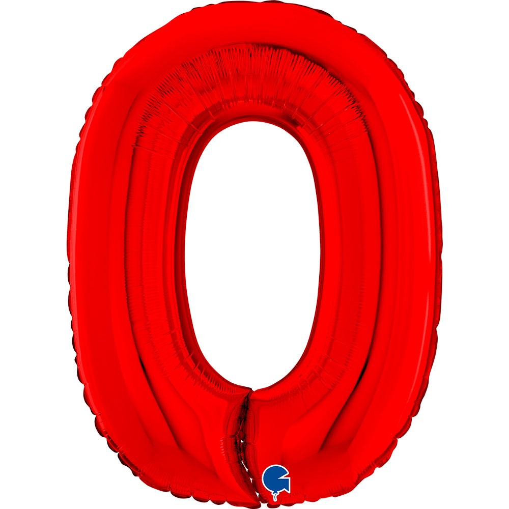 26" Midsize Red Numbers
