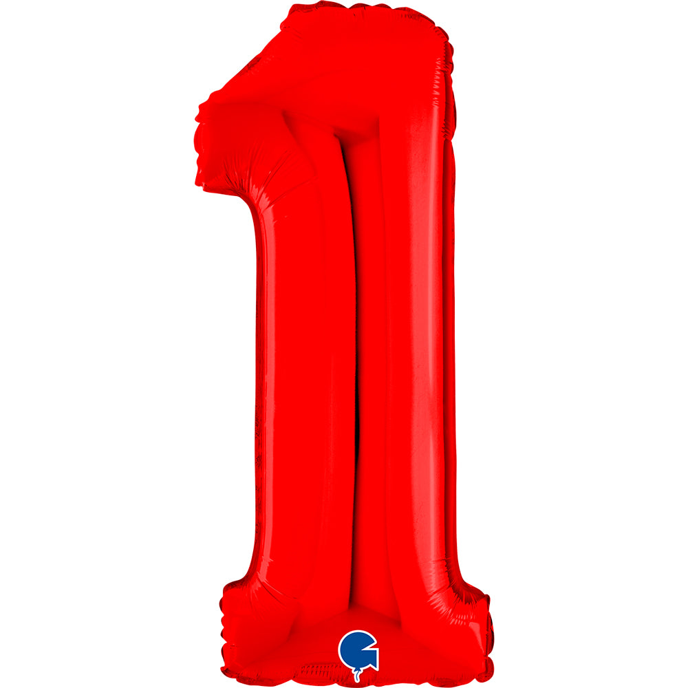26" Midsize Red Numbers