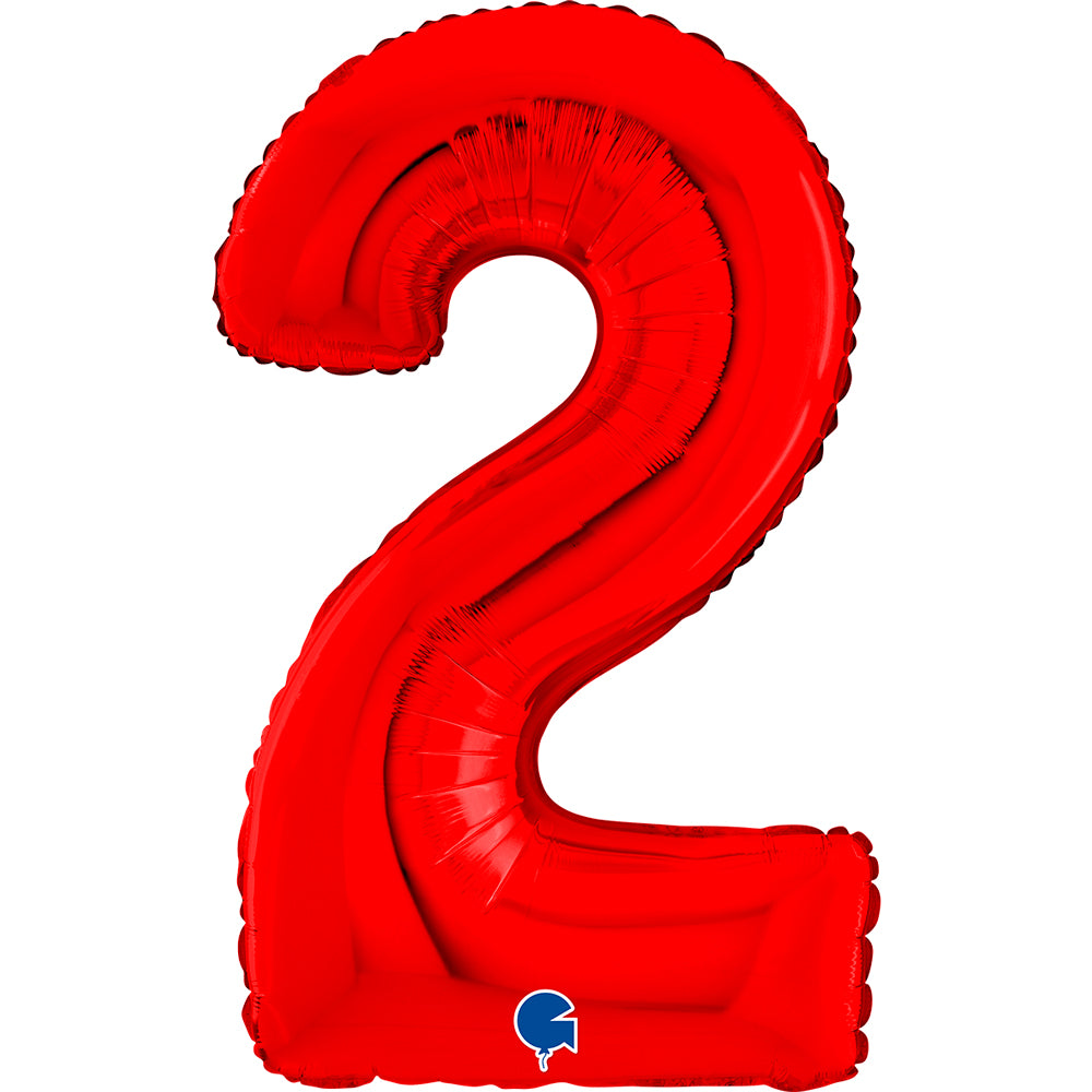 26" Midsize Red Numbers