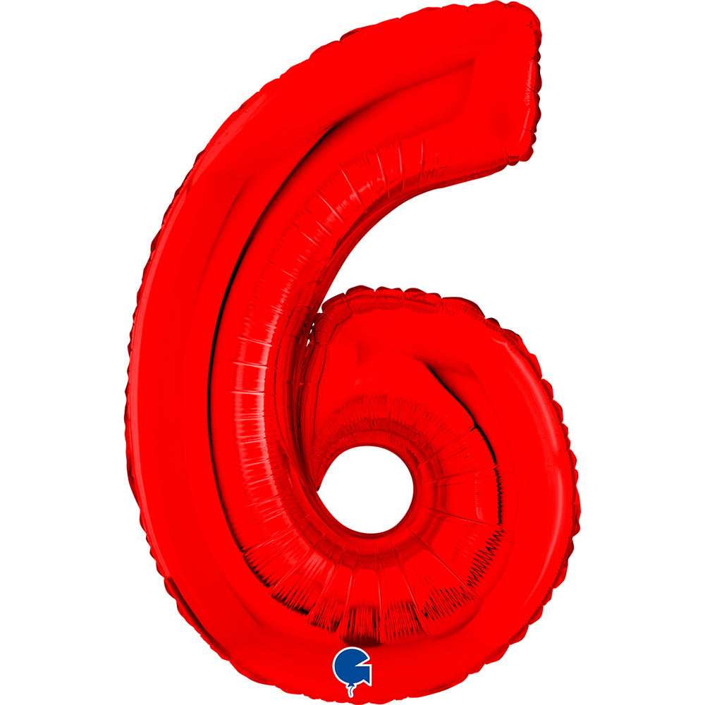 26" Midsize Red Numbers