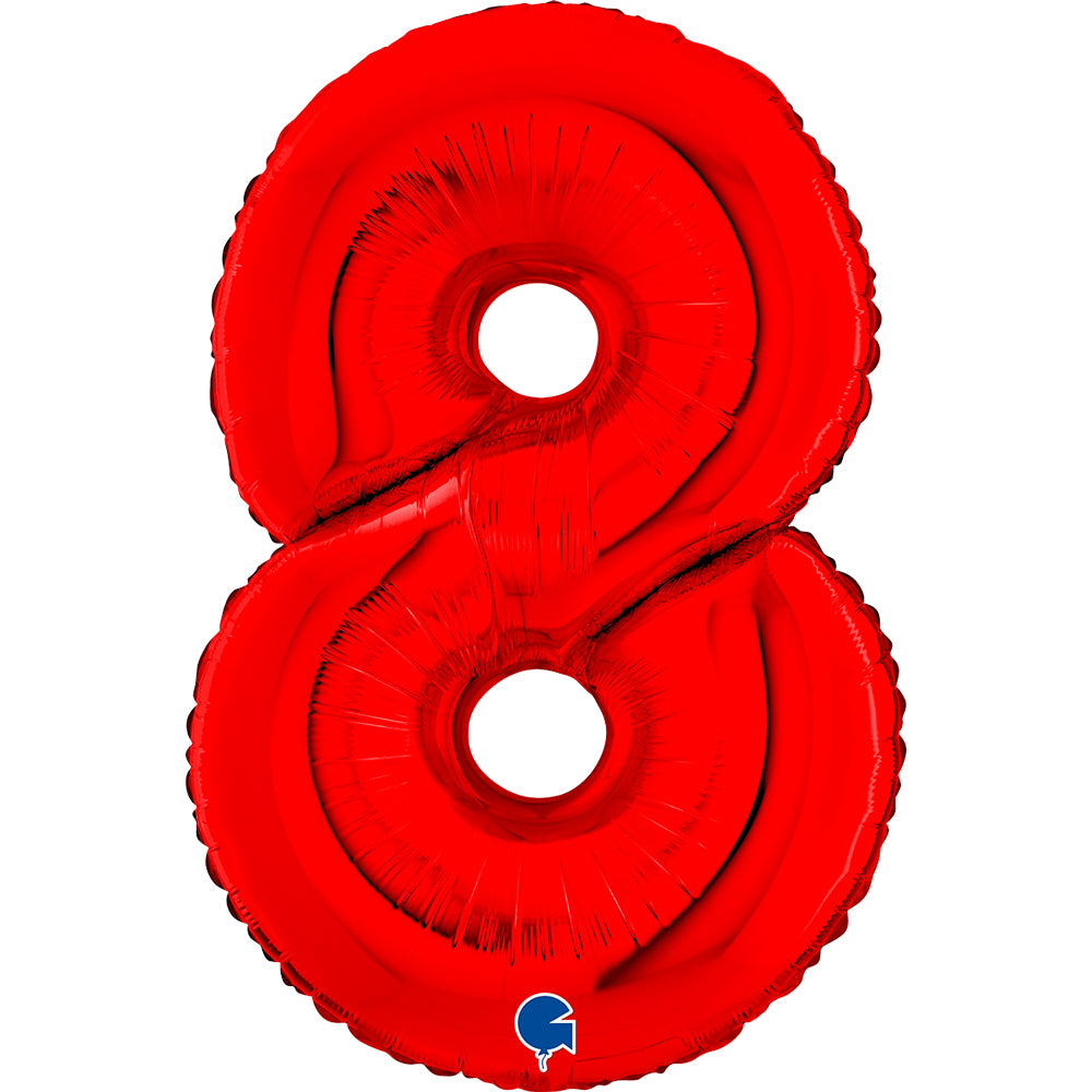 26" Midsize Red Numbers